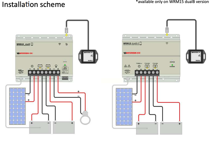 Schermata 2020 07 17 alle 11.14.20 Regolatore Western co WRM15 DualB 15A mppt x due Batterie app. smartphone Ryan Energia