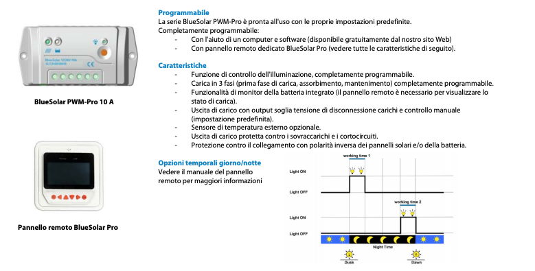 Schermata 2020 07 29 alle 16.24.15 Regolatore di carica BlueSolar 5A PWM Pro 12-24V Victron Energy SCC010005010 Ryan Energia