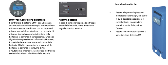 Schermata 2020 08 10 alle 11.12.14 Kit 24V Caricabatterie Caricatore Centaur 24V 16A 24/16 3 uscite Victron Energy CCH024016000 + Batterie NBA 200Ah Ryan Energia