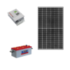 Kit Solare Isola 355Wp regolatore mppt Western co Wrm30 Pannello qcells G8 monocristallino batteria 200Ah NBa