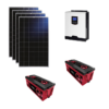 Kit Solare Isola 1120Wp Inverter 220V 1Kw 12V regolatore mppt batteria 400Ah ZENITH Pannelli 280W Policristallini