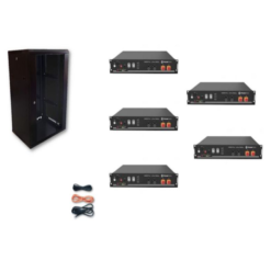 Kit Accumulo Armadio 24U + Batterie Pylontech US2000B plus batteria litio 48V 24Kwh + cavi