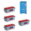 Kit 24V Caricabatterie Caricatore Centaur 24V 16A 24/16 3 uscite Victron Energy CCH024016000 + Batterie NBA 400Ah