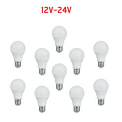 Lampadina 12-24V 10pz Classica LED 9-30V 10W 890lm 3000K E27 angolo 180°