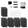 Kit Solare Isola Baita 8kwp Inverter 8KW con regolatore mppt Modulo Monocristallino Italiano 320W batteria Litio Pylontech + staffe