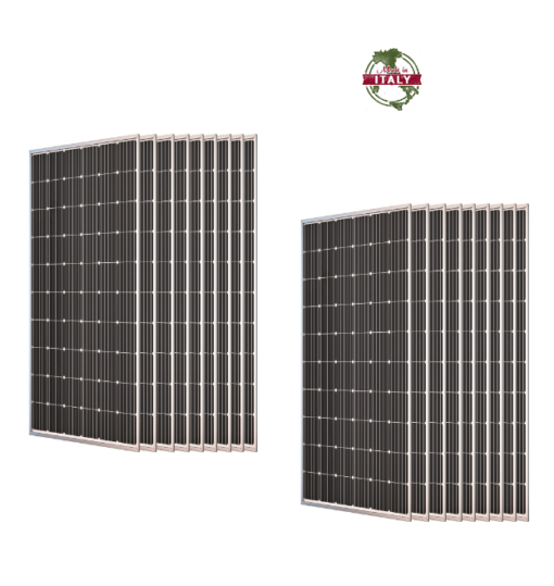 Kit 6Kwp Pannello Torri Solare 335Wp Monocristallino 120 celle TRS 335-60M Silvered classico 30 Anni di Garanzia made in italy