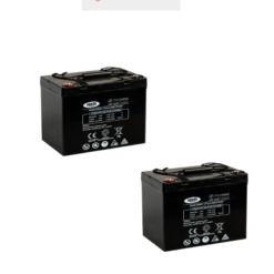 Banco Batteria AGM 55Ah 24V REVOLEAD 12Volt LDC12-55 x uso Fotovoltaico deep cycle iva 10%