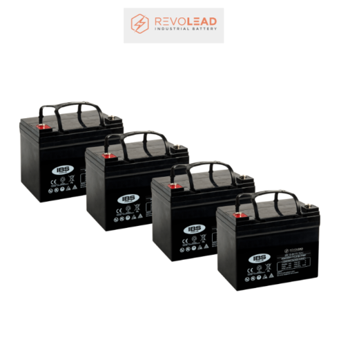 Banco Batteria AGM 35Ah 48V REVOLEAD 12Volt LDC12-35 x uso Fotovoltaico deep cycle iva 10%