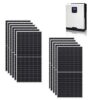 Kit Ibrido 4Kwp Inverter 5Kwh pannelli 360Wp monocristallini HALF CELL