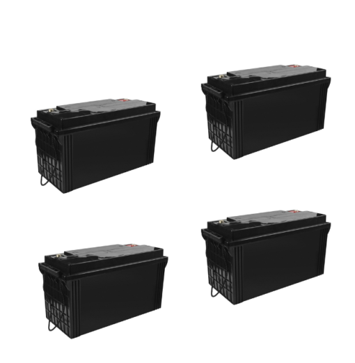 Banco Batteria AGM 480Ah 12V c10 x uso Fotovoltaico 120Ah deep cycle ciclica iva 10% top di gamma