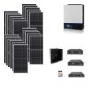 Kit Ibrido 8Kwp Inverter 7,2Kw pannelli 450Wp monocristallini munchen HALF CELL 7,2kwh batterie Litio