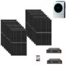 Kit 3,6Kwp Pannello Solare Munchen 450Wp Monocristallino di gamma Inverter 5Kwh con regolatore + Batteria litio 4,8Kwh pylontech