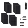 Kit 6Kwp Pannello Solare Longi 375Wp Monocristallino Inverter Growatt 5Kwh con regolatore + Pylontech Batteria litio 14Kwh