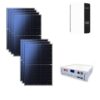 Kit 3,2Kwp Pannello Solare Phono solar 460Wp Monocristallino Inverter Growatt 5Kwh con regolatore + Batteria litio 4,8Kwh