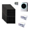 Kit Autoconsumo 3Kwp Pannello Solare TRINA 400Wp Monocristallino Inverter 5,6Kwh con regolatore + Batteria litio 9,6Kwh + Quadro di campo