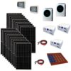 Kit Autoconsumo 11Kwp Pannello Solare TRINA 400Wp Monocristallino Inverter 5,6Kwh con regolatore + Batteria litio 14,4Kwh + cavi + quadro di campo + staffe