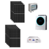 Kit Autoconsumo 3,8Kwp Pannello Solare TRINA 425Wp Monocristallino Inverter 5,6Kwh con regolatore + Batteria litio 4,8Kwh + Quadro di campo