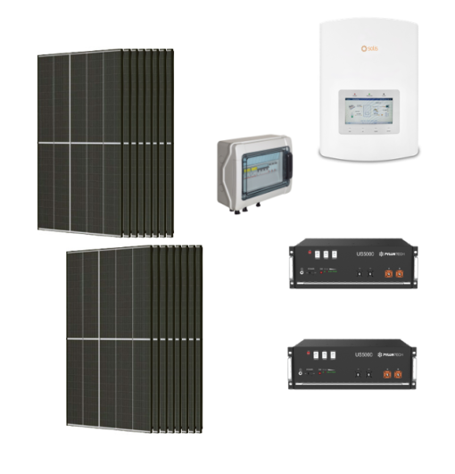 KIT Ibrido Solare 7Kwp Moduli TRINA SOLAR 425Wp Inverter SOLIS 5KWh MONOFASE batteria Pylontech 10KWh Litio