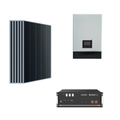 Kit Off grid autoconsumo 33Kwp Pannello Solare 550Wp Bifacciale Monocristallino di gamma Inverter 5Kwh con regolatore Batteria litio Pylontech us5000 5KWh