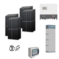 KIT Ibrido Trifase Solare 6,8Kwp Moduli TRINA SOLAR 425Wp Inverter 6kwh SOLIS MONOFASE + batteria Pylontech 7,1KWh Litio CEI021