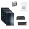 KIT Ibrido Solare 5Kwp Moduli LONGI 500Wp Inverter SOLIS MONOFASE + batteria Pylontech 10KWh Litio CEI021