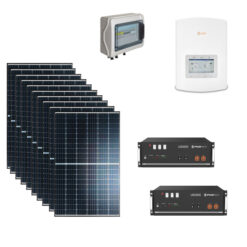 KIT Ibrido Solare 5Kwp Moduli LONGI 500Wp Inverter SOLIS MONOFASE + batteria Pylontech 10KWh Litio CEI021