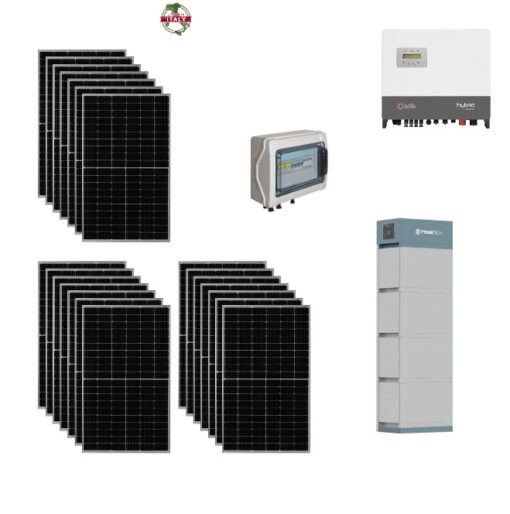 KIT Ibrido Trifase Solare 11Kwp Moduli TORRI SOLARE 465Wp Inverter 8kwh SOLIS TRIFASE + batteria Pylontech 7,1KWh Litio CEI021