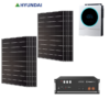 Kit 6Kwp Pannello Solare Hyundai HiE-S440HG 440Wp Monocristallino mezza cella cell top di gamma + BATTERIE LITIO Pylontech + Inverter 5600Wh