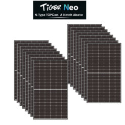 Kit 6,8Kwp Pannello Solare Jinko tiger NEO 425Wp Monocristallino JKM425M-54htl 4 half cell top di gamma