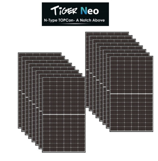 Kit 6,8Kwp Pannello Solare Jinko tiger NEO 425Wp Monocristallino JKM425M-54htl 4 half cell top di gamma