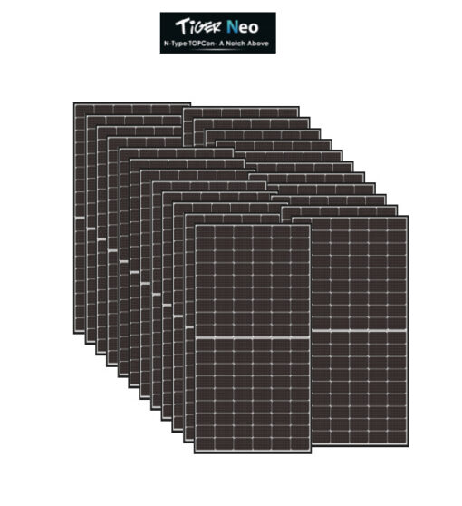 Kit 10Kwp Pannello Solare Jinko tiger NEO 425Wp Monocristallino JKM425M-54htl 4 half cell top di gamma