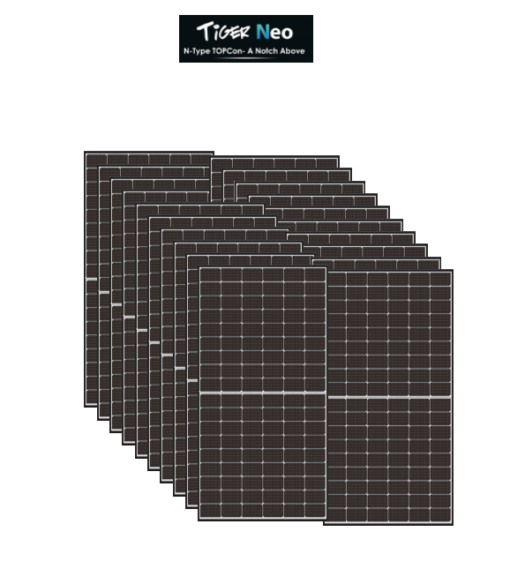 Kit 10,3Kwp Pannello Solare Jinko tiger NEO 470Wp Monocristallino JKM470N-60HL4-V half cell top di gamma