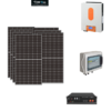 Kit Off grid autoconsumo 3Kwp Pannello Solare Jinko Tiger NEO 420Wp Monocristallino Inverter 6Kwh con regolatore + Batteria litio Pylontech us5000 5KWh