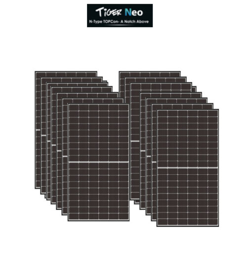 Kit 6,6Kwp Pannello Solare Jinko tiger NEO 475Wp Monocristallino JKM475N-60HL4-V half cell top di gamma