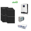 Kit Off grid autoconsumo 3Kwp Pannello Solare Jinko Tiger NEO 420Wp Monocristallino Inverter 6Kwh con regolatore + Batteria litio Yilink 5KWh