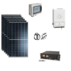 Kit OFF/ON GRID CEI021 Autoconsumo 3,5Kwp Pannello Solare LONGI 575Wp X6 EXPLORER Inverter 6Kwh DEYE con regolatore + Batteria litio 5Kwh