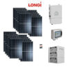 Kit Off/on Grid Trifase 13Kwp Pannello Solare Longi 425W Monocristallino mezza cella cell top di gamma + BATTERIE LITIO 28Kwh + Inverter 12KWh Cei021