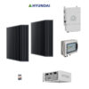 Kit Off/on Grid Monofase 7Kwp Pannello Solare Hyundai 435Wp Monocristallino mezza cella cell top di gamma + BATTERIE LITIO 15Kwh + Inverter 6KWh Cei021